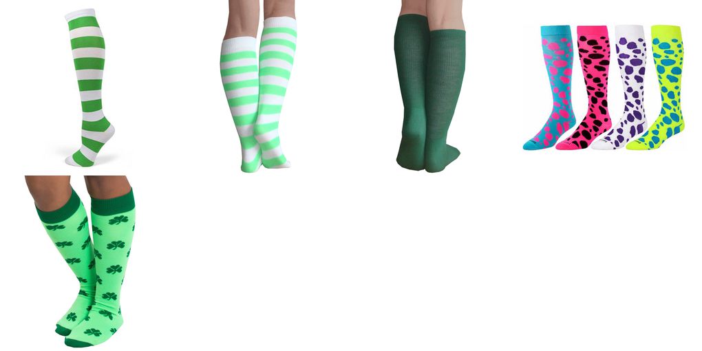 lime green knee high socks